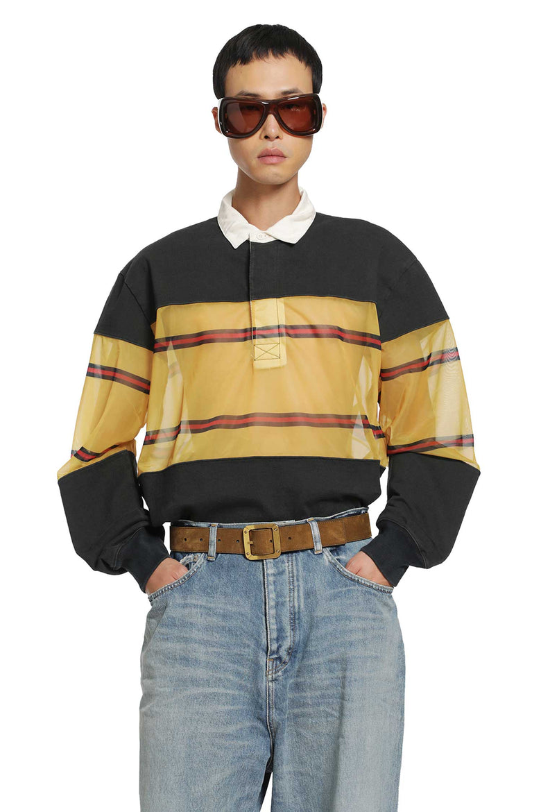 KAPITAL Dense Jersey x Sheer Jersey Rugby Polo man