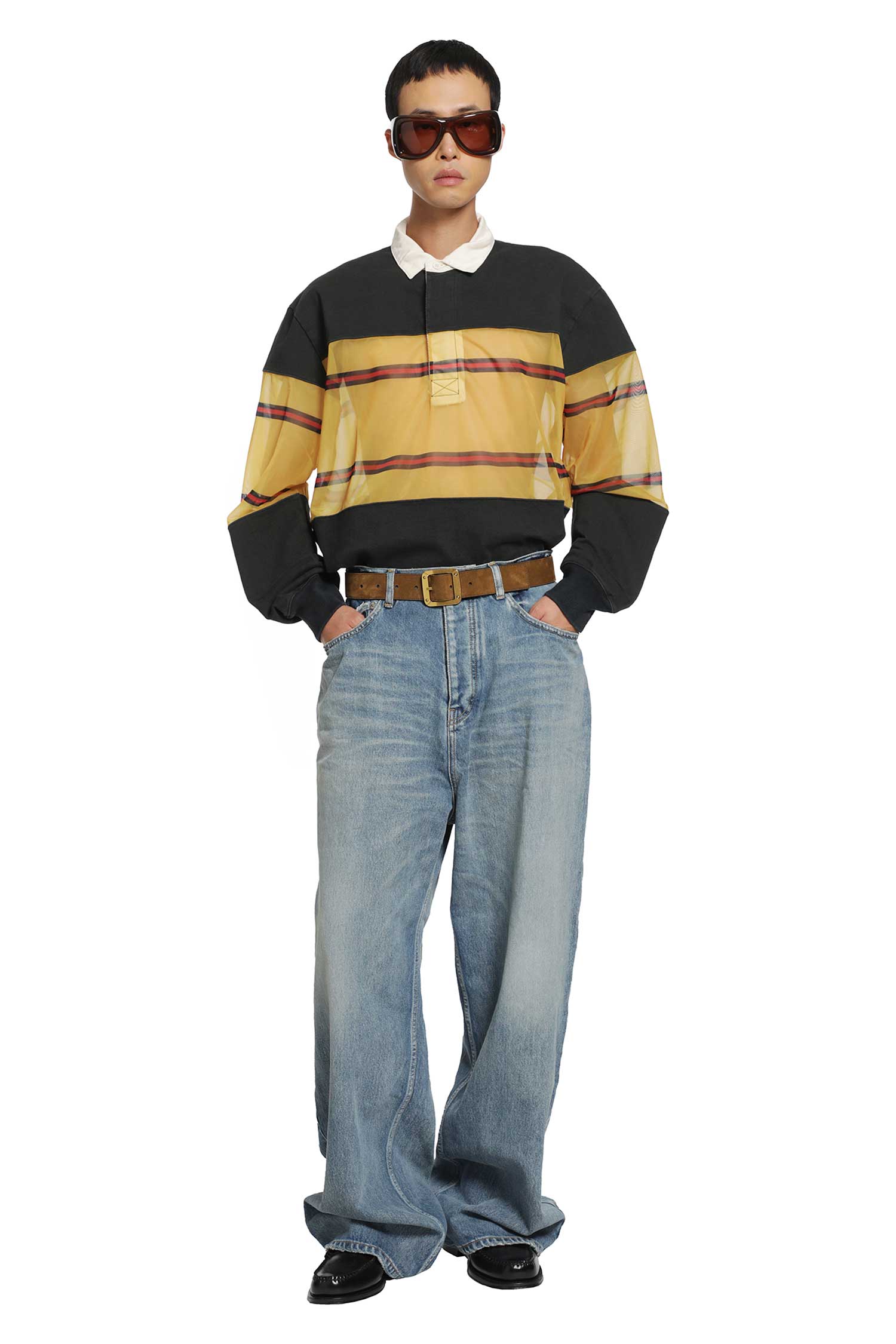 KAPITAL Dense Jersey x Sheer Jersey Rugby Polo man