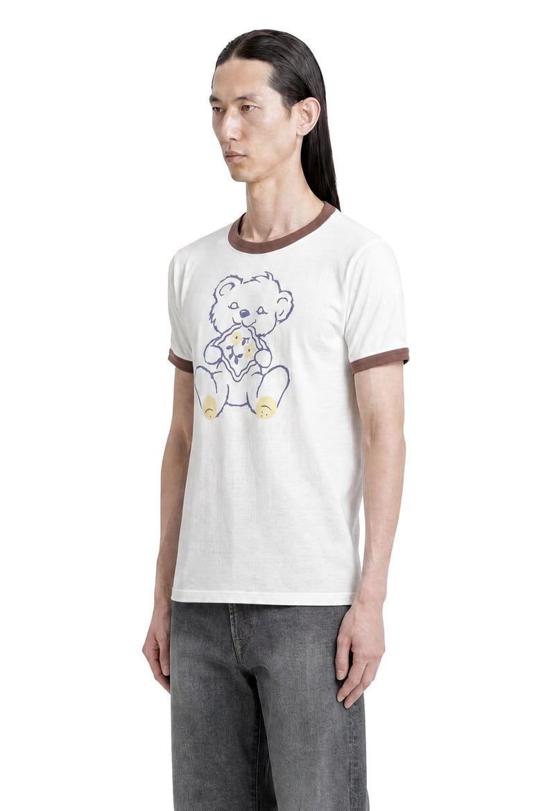 KAPITAL 20/-Jersey Ringer T (PECKISH Little Bear) man