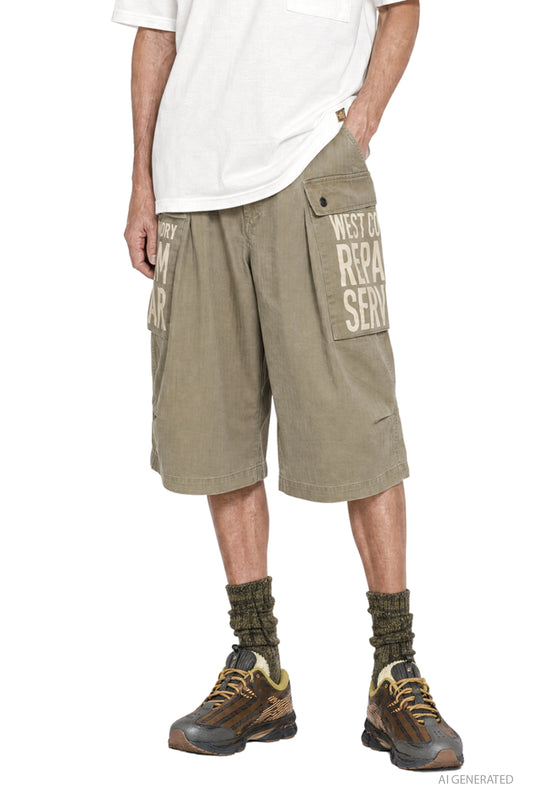 Herringbone JUMBO MONKEY Shorts