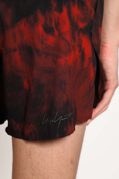 Y-3 MAN RED SHORTS & SKIRTS