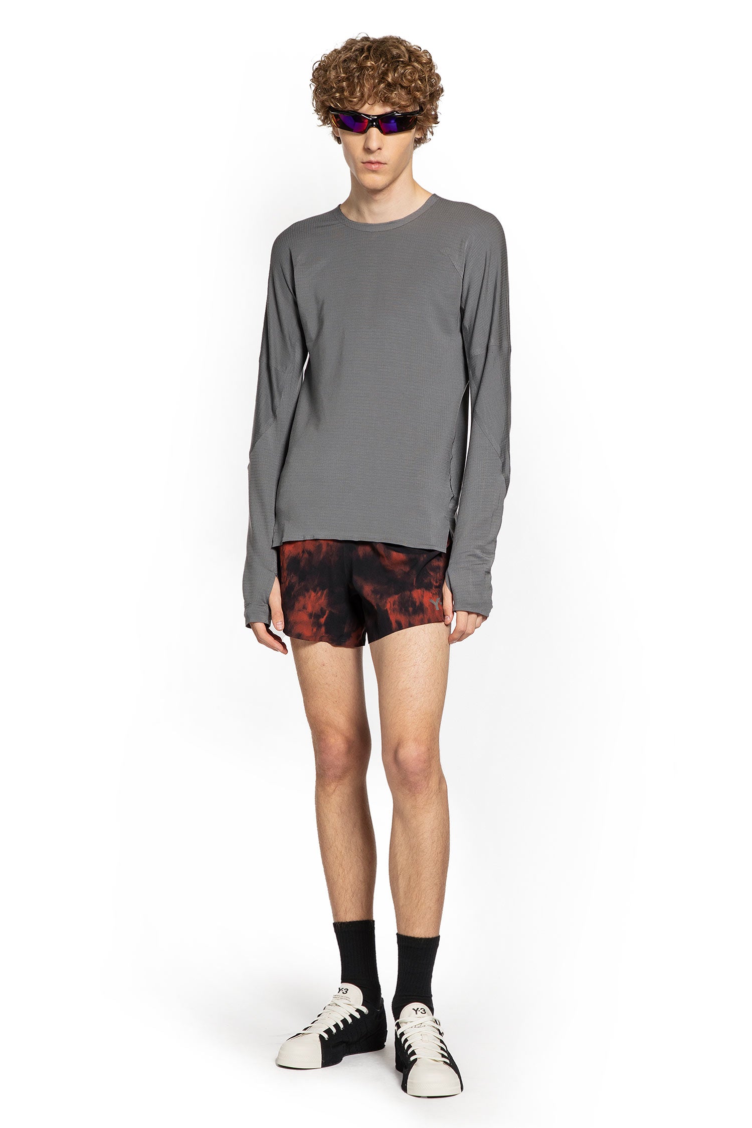 Y-3 MAN RED SHORTS & SKIRTS