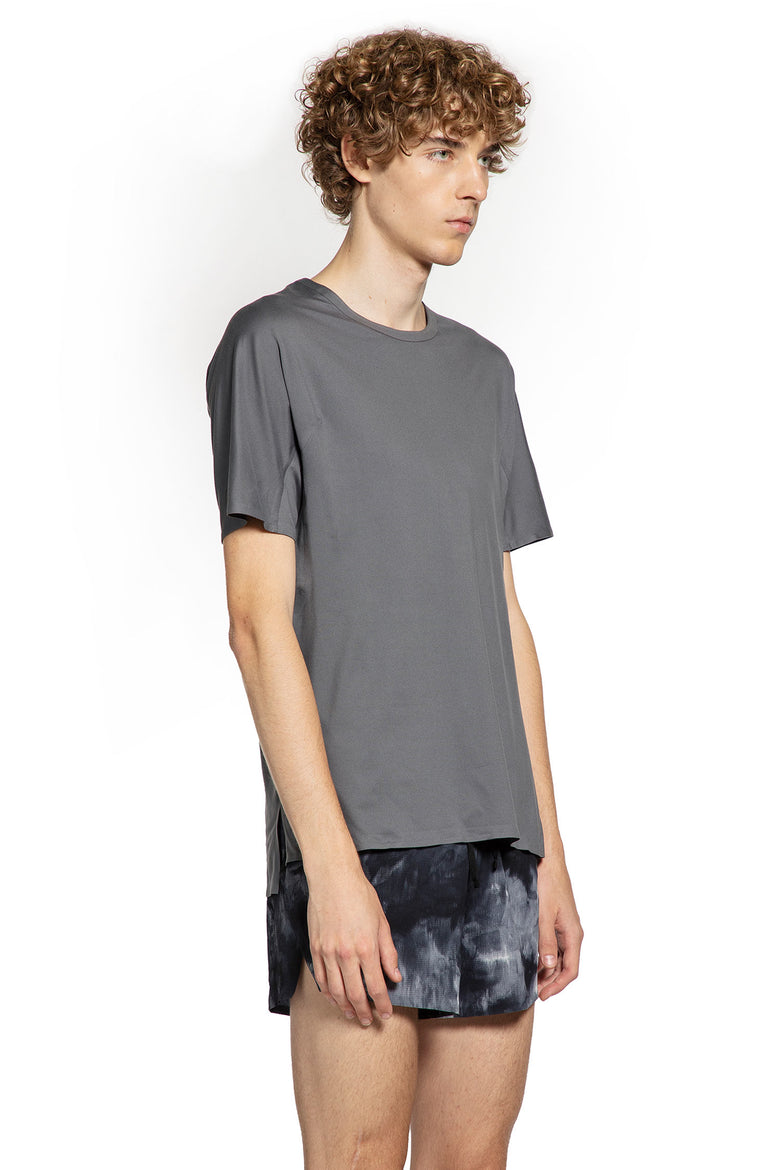 Y-3 MAN GREY T-SHIRTS & TANK TOPS