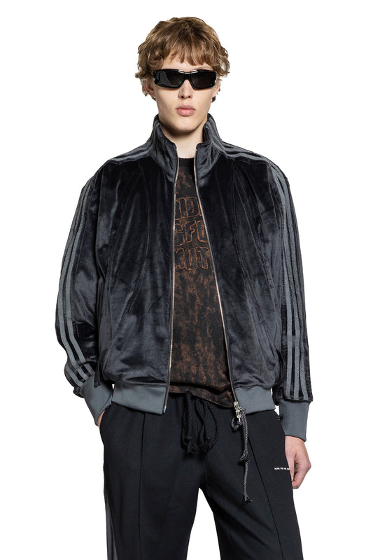 Velvet Track Top with 3-Stripes