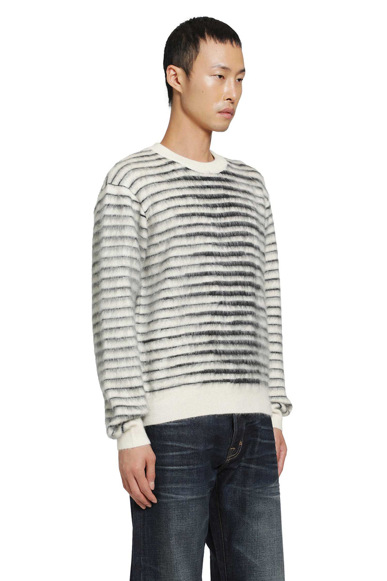 TOM FORD Brushed Striped Mohair Sweater man