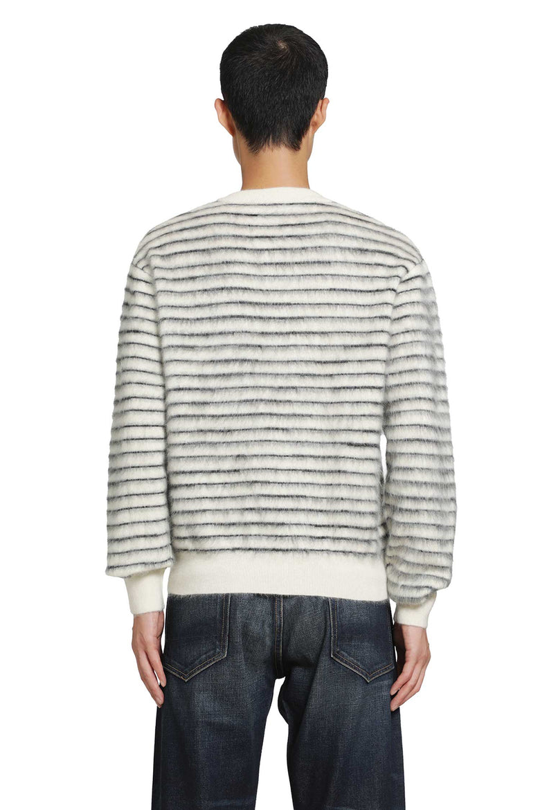 TOM FORD Brushed Striped Mohair Sweater man