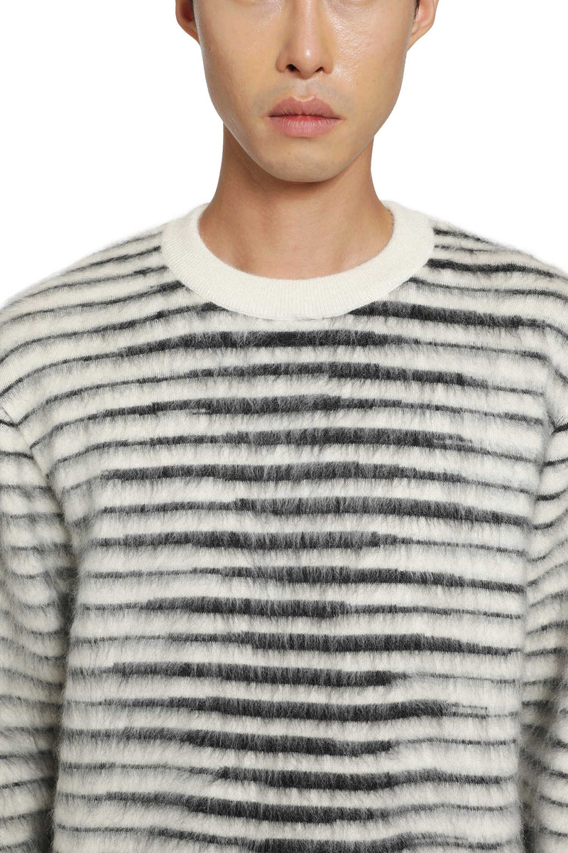 TOM FORD Brushed Striped Mohair Sweater man