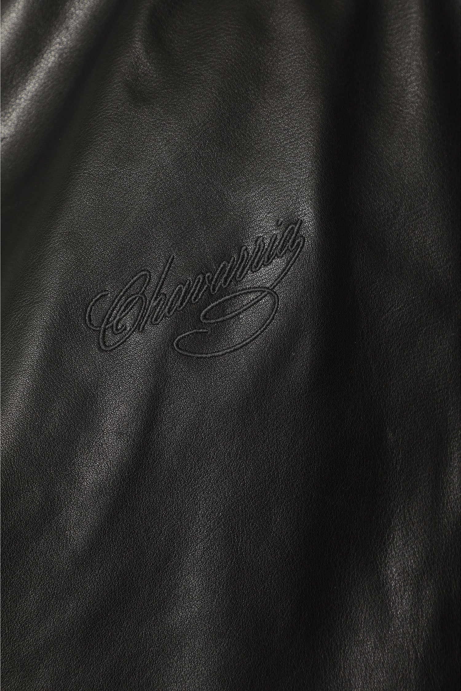 Adidas X Willy Chavarria Leather Bomber Jacket
