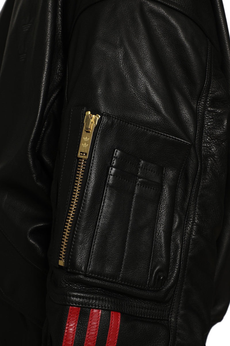 ADIDAS Adidas X Willy Chavarria Leather Bomber Jacket man