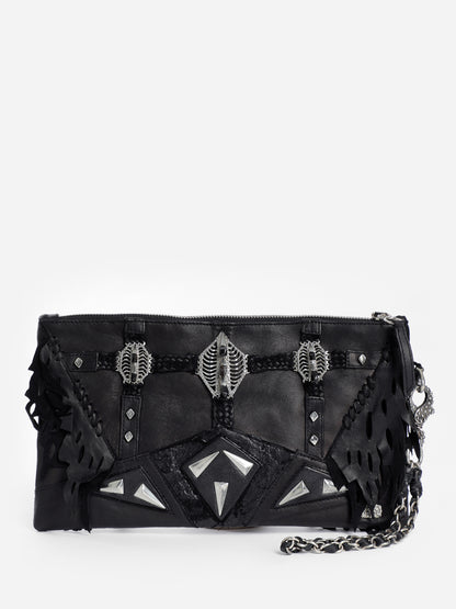 Antonioli KD2024 UNISEX BLACK CLUTCHES & POUCHES