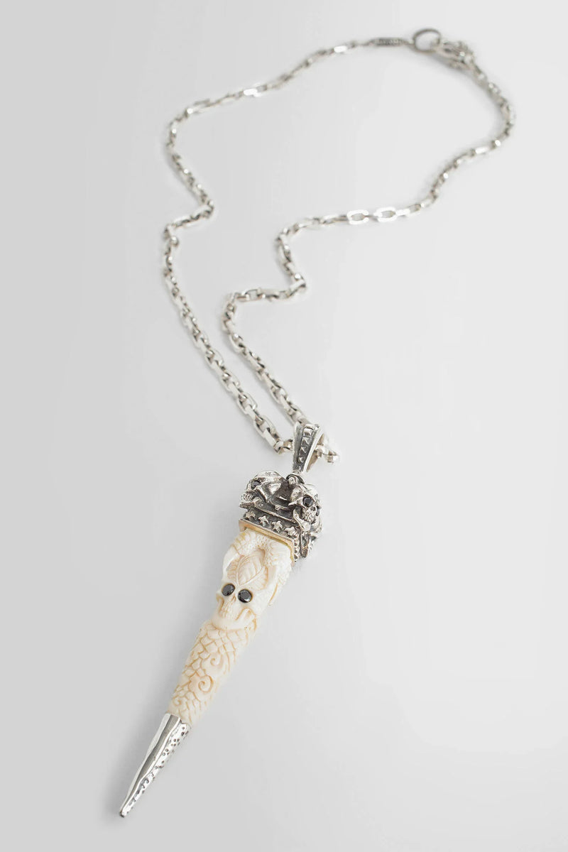 Pendant Skull Kannibal Horn Necklace - Antonioli.eu