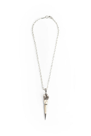 Pendant Skull Kannibal Horn Necklace - Antonioli.eu
