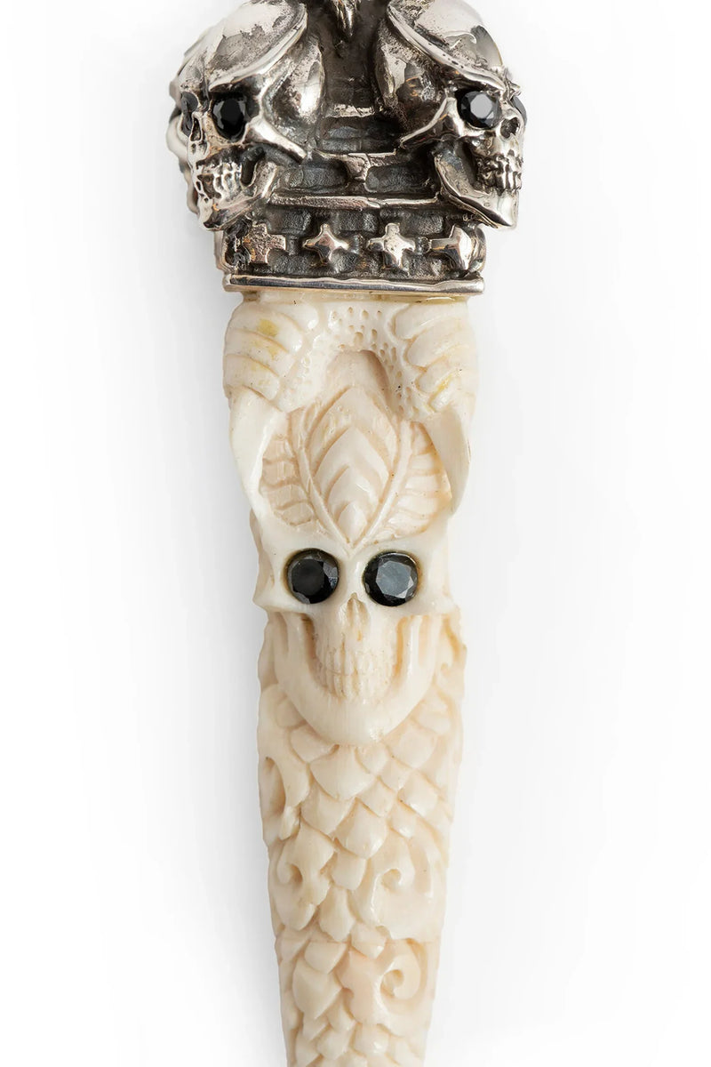 Pendant Skull Kannibal Horn Necklace - Antonioli.eu