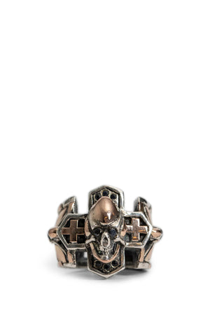Anillo de Calavera Cruzada - Antonioli.eu