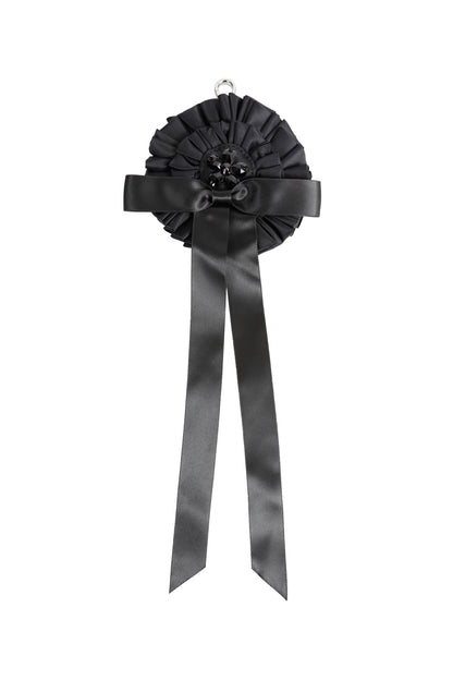 Embellished Ribbon Rosette Bag Charm