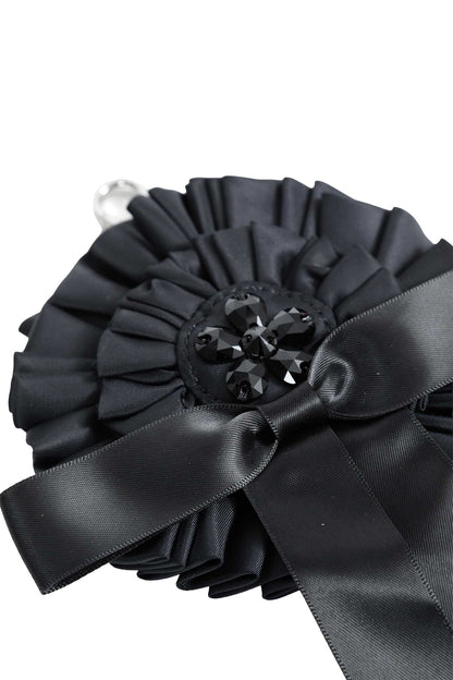 Embellished Ribbon Rosette Bag Charm