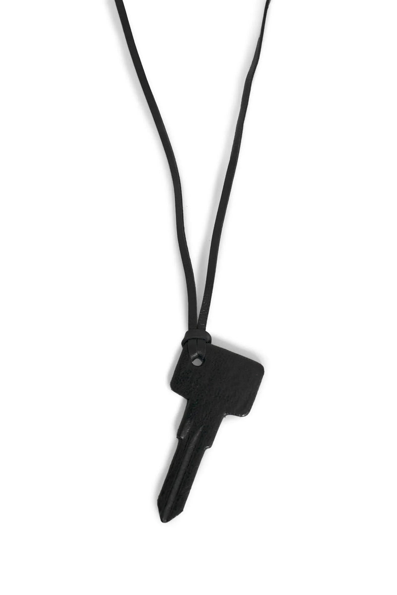 Leather Covered Key With Ribbon - Antonioli.eu