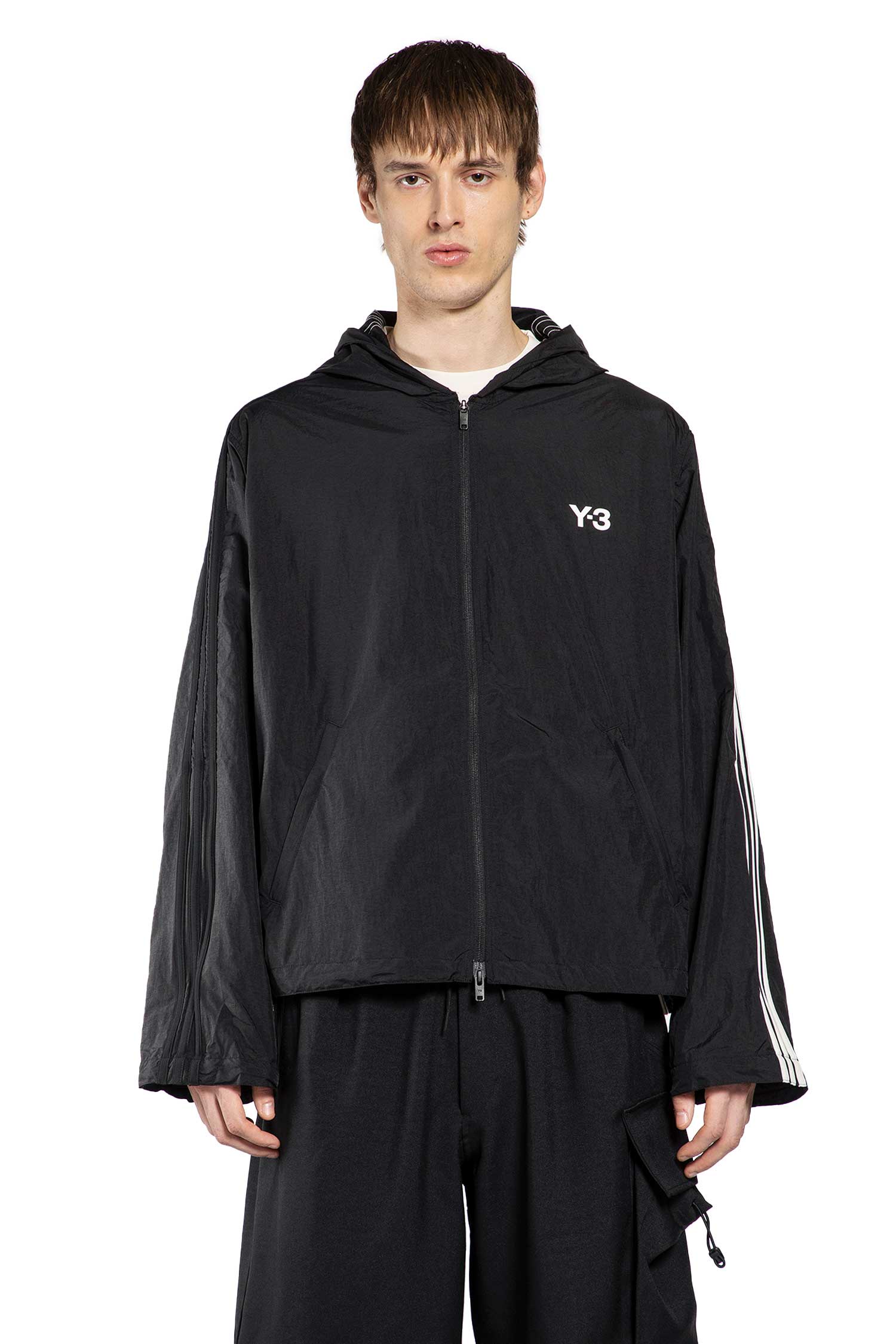 Nylon Wired 3-Stripes Hoodie