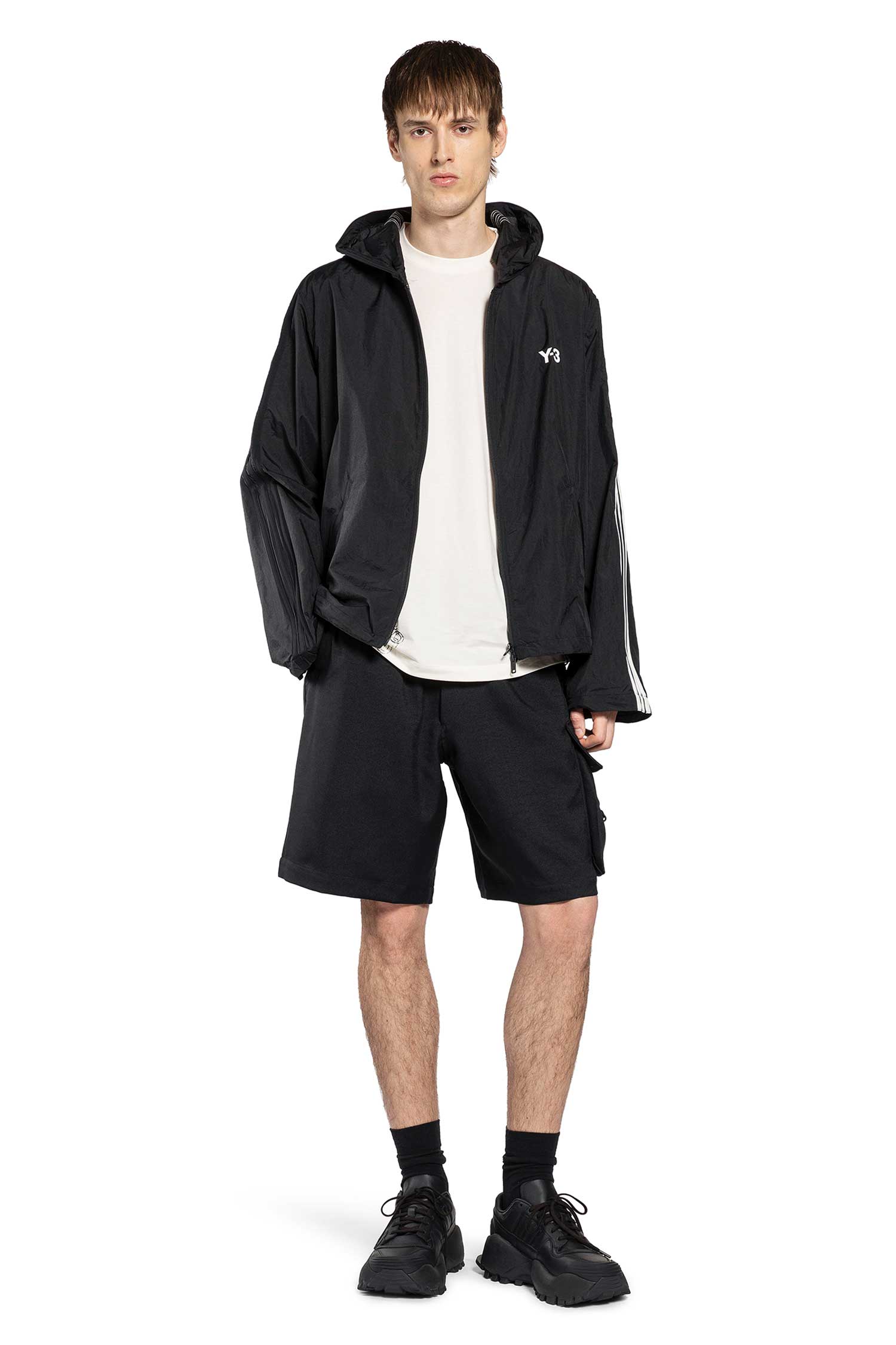 Nylon Wired 3-Stripes Hoodie