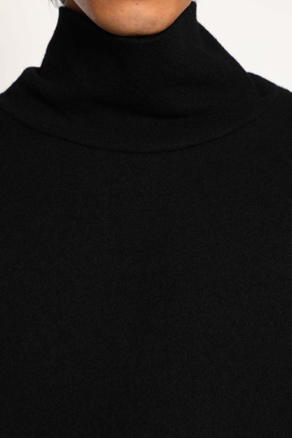 Wool Turtleneck Long Sleeve Top