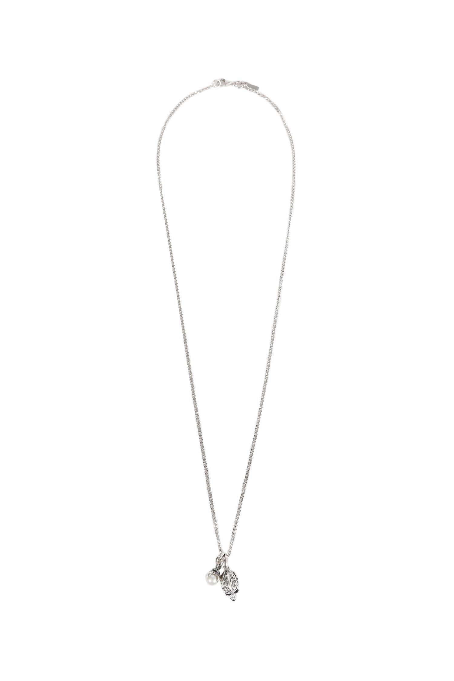 EMANUELE BICOCCHI Flourish Skull Necklace unisex