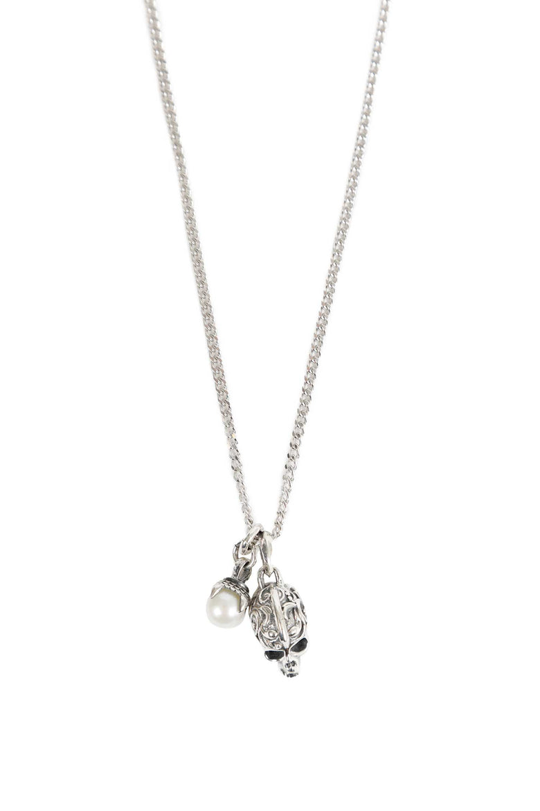 
              EMANUELE BICOCCHI Flourish Skull Necklace unisex
            