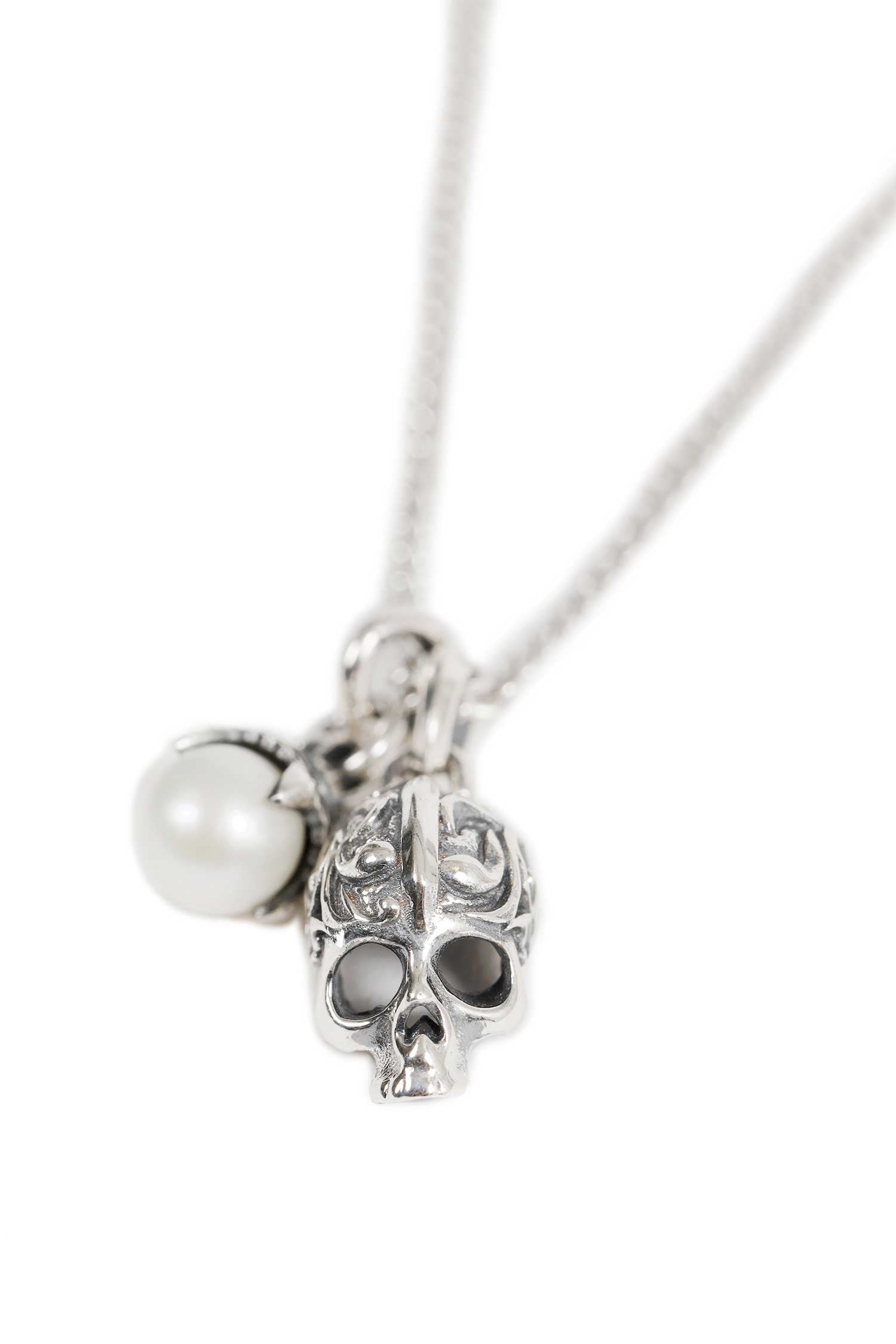 EMANUELE BICOCCHI Flourish Skull Necklace unisex