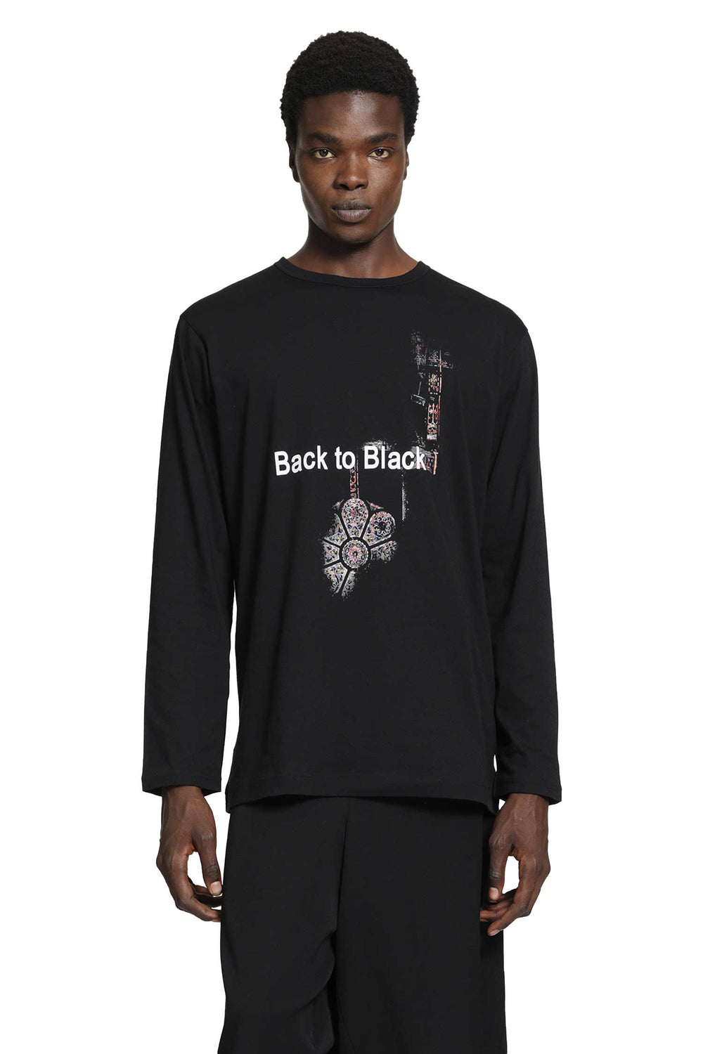 YOHJI YAMAMOTO Graphic Long Sleeve T-Shirt man