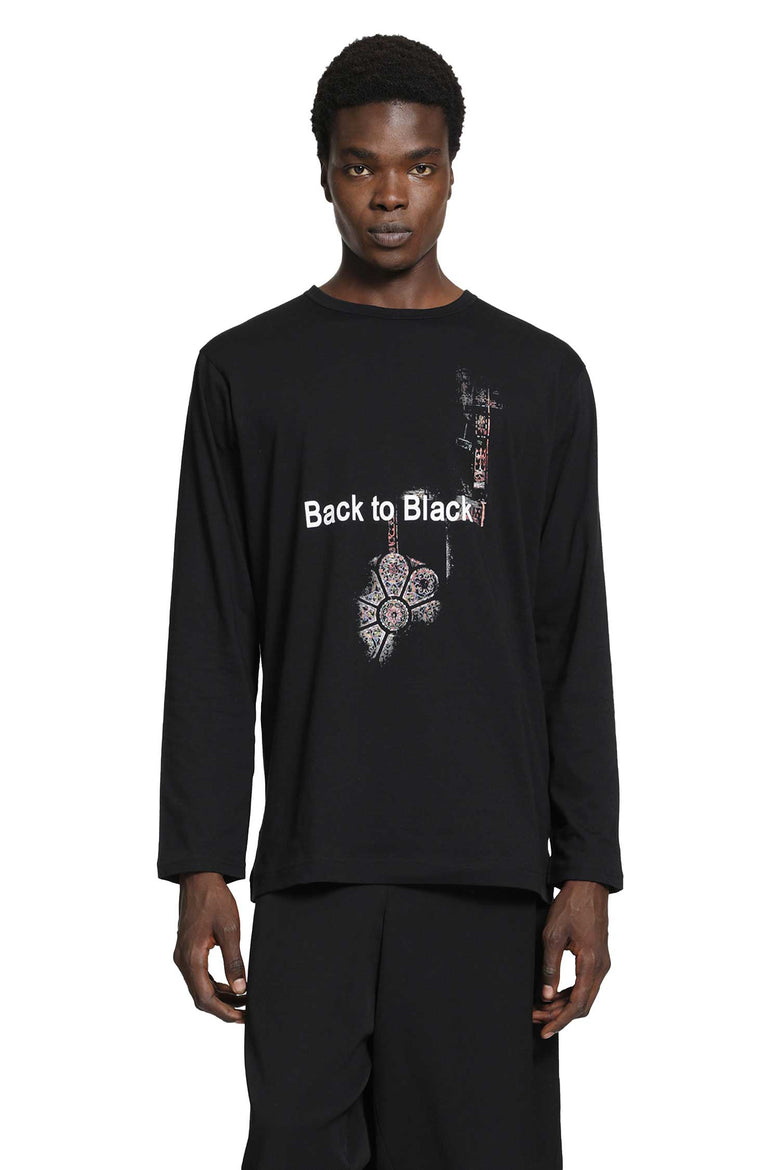 YOHJI YAMAMOTO Graphic Long Sleeve T-Shirt man