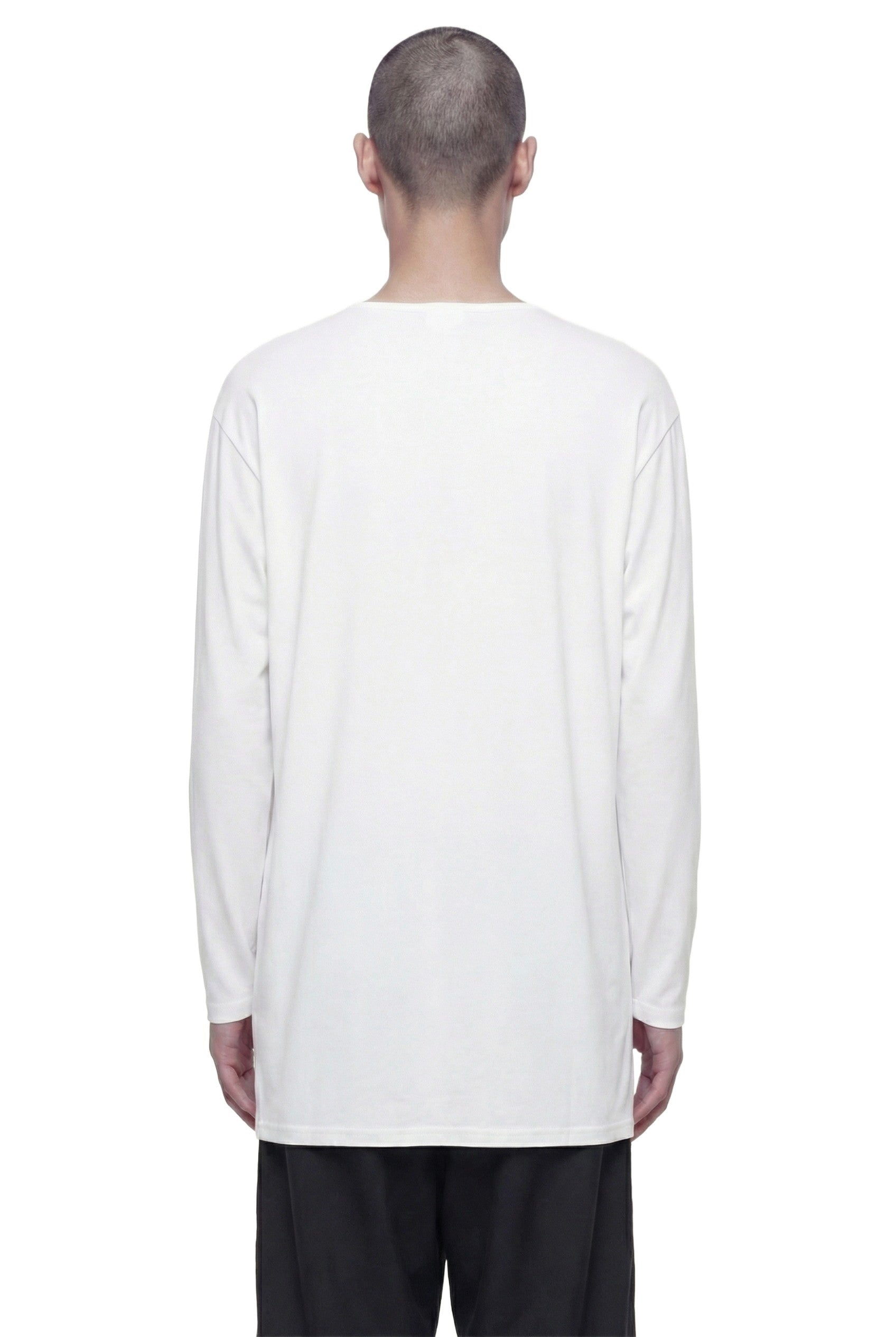 Button-Detail Long Sleeve T-Shirt