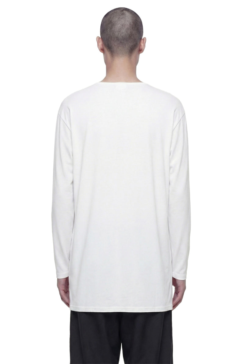 Button-Detail Long Sleeve T-Shirt