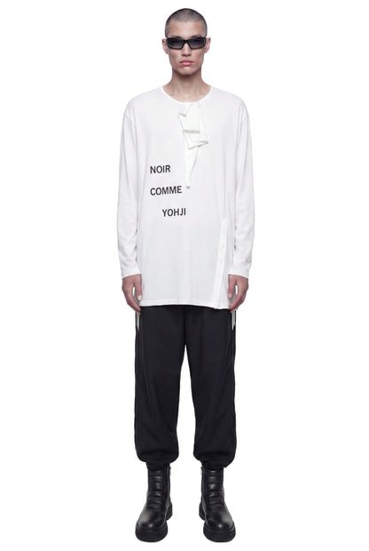 Button-Detail Long Sleeve T-Shirt