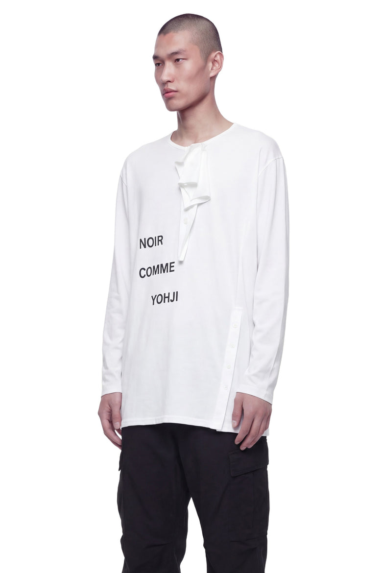 Button-Detail Long Sleeve T-Shirt