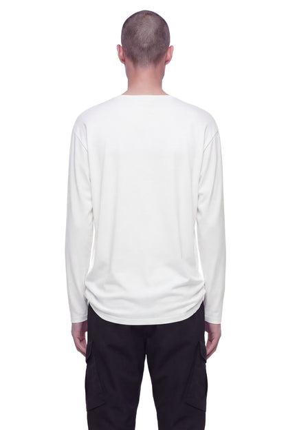 Button-Detail Long Sleeve T-Shirt