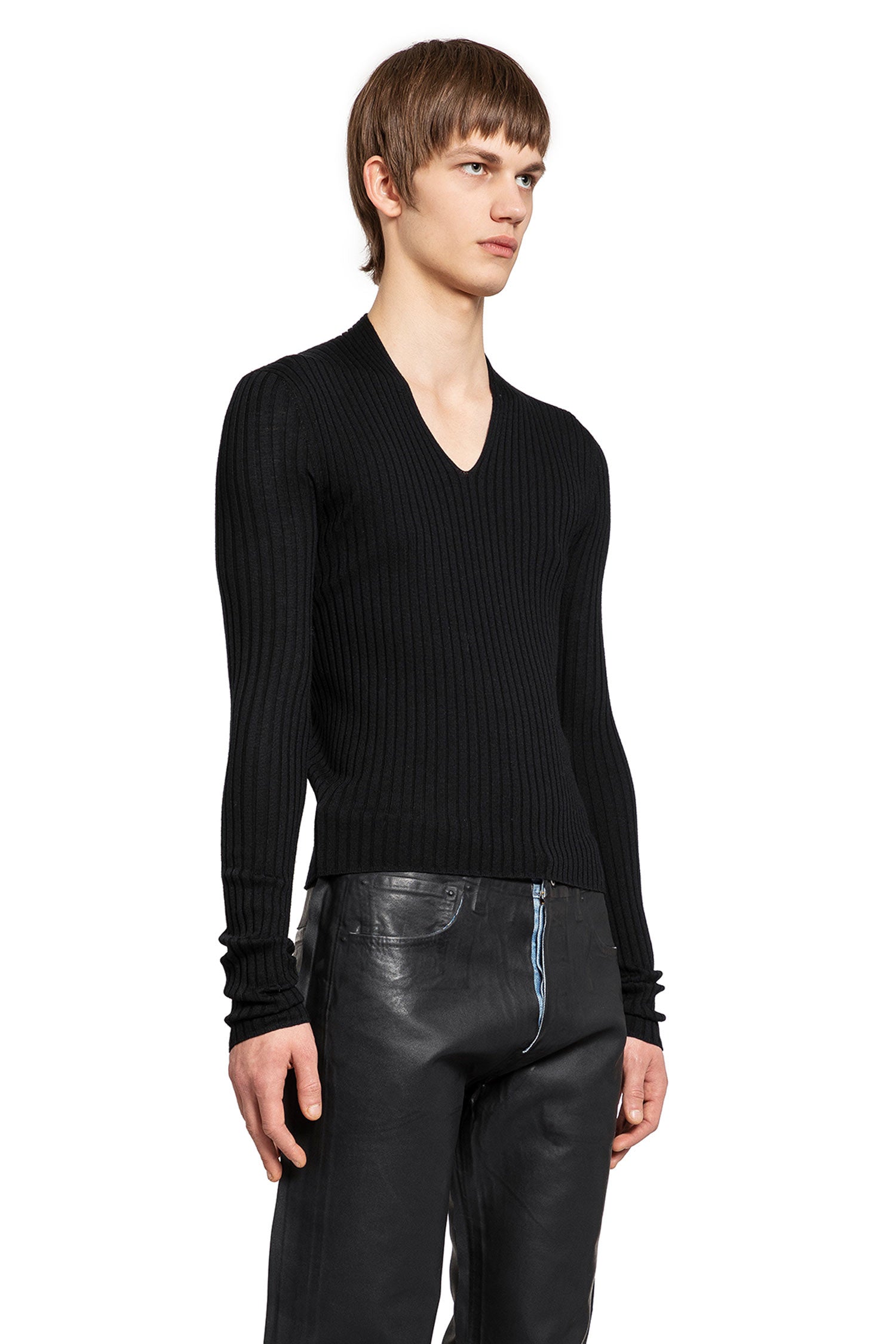 KARMUEL YOUNG MAN BLACK KNITWEAR