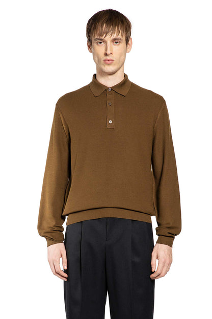 Cotton Silk Knit Polo Shirt