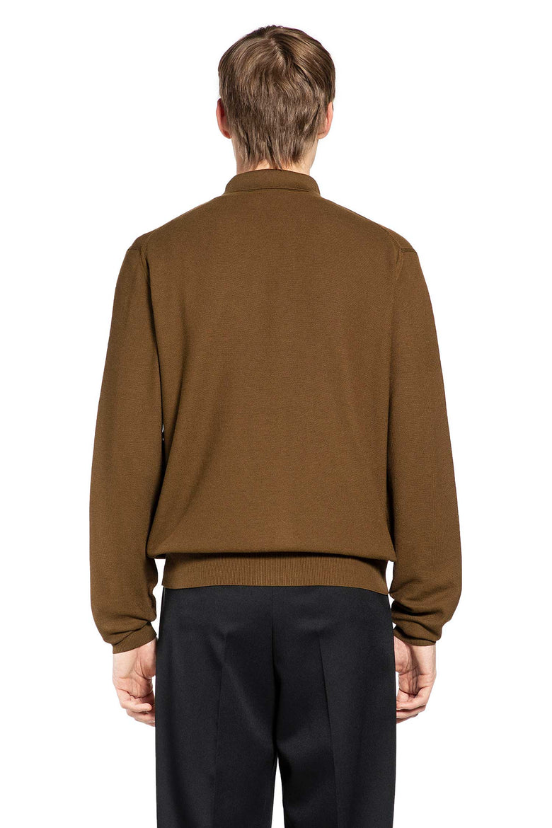 TOM FORD Cotton Silk Knit Polo Shirt man