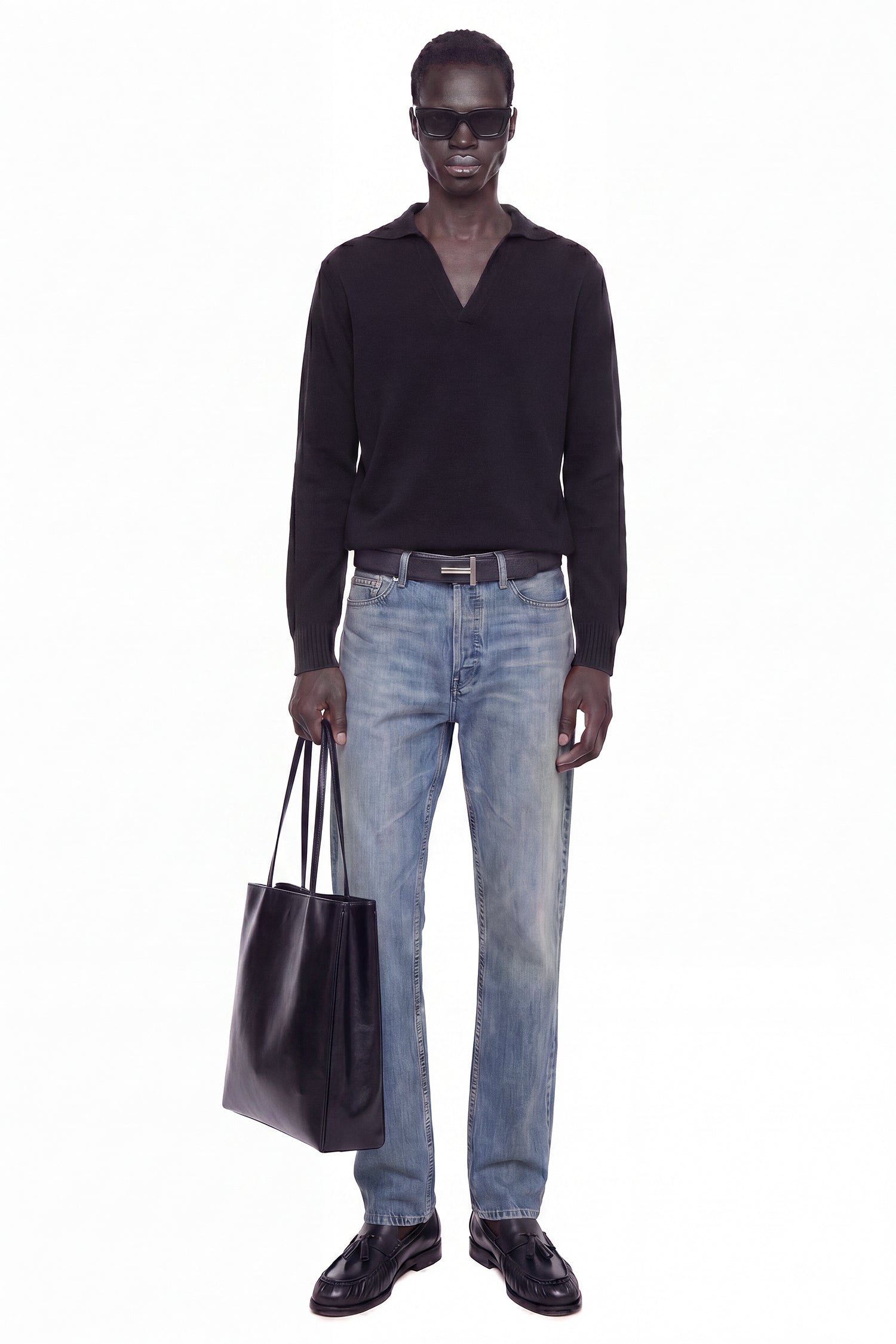 TOM FORD Seamless Cashmere Silk Knit Polo man