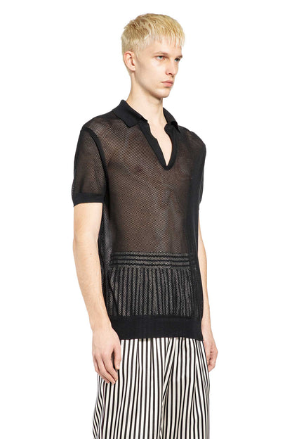 Cotton Silk Mesh Polo