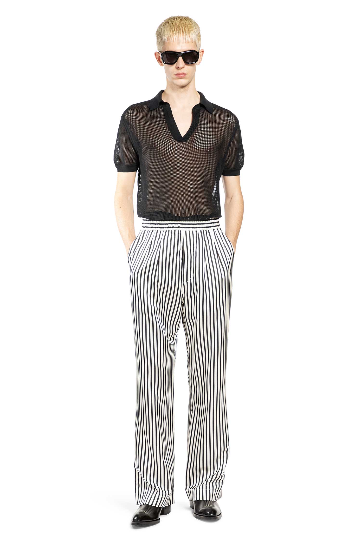 Cotton Silk Mesh Polo