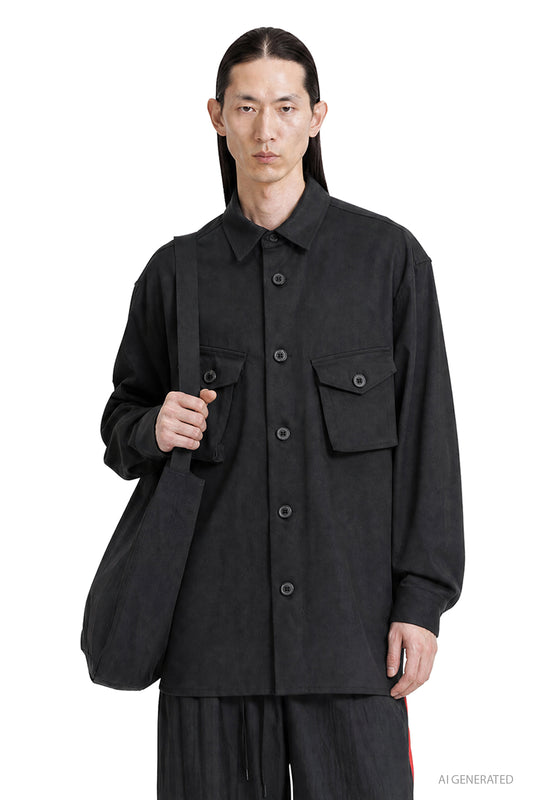 Twill Utility Overshirt
