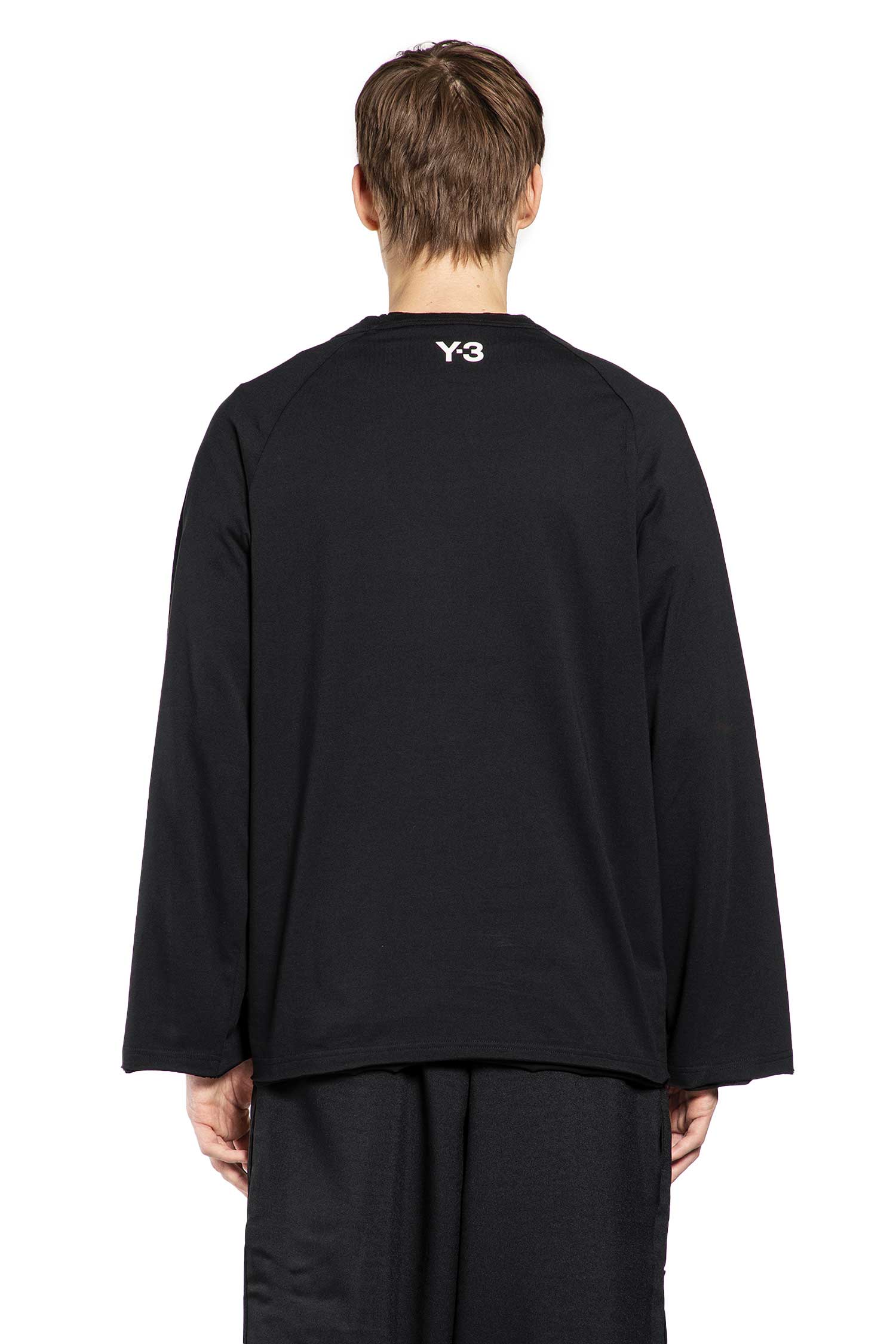 Raw Edge 3-Stripes Long Sleeve Tee