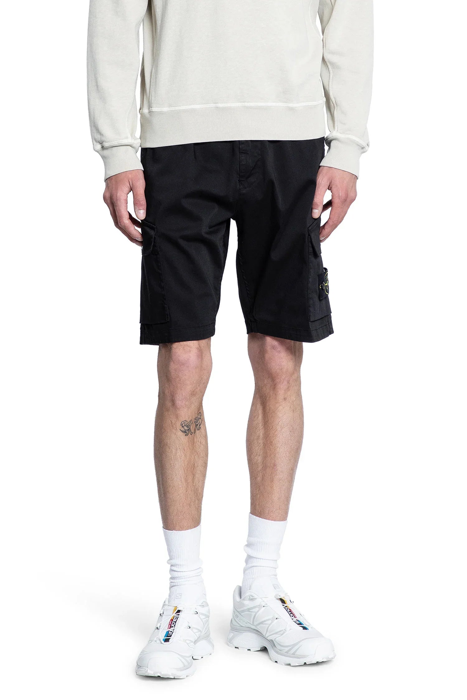 STONE ISLAND MAN BLACK SHORTS & SKIRTS - Antonioli.eu