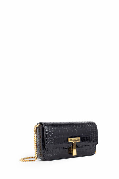 TOM FORD WOMAN BLACK SHOULDER BAGS