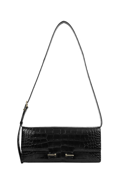 Leather T-Strap Bag