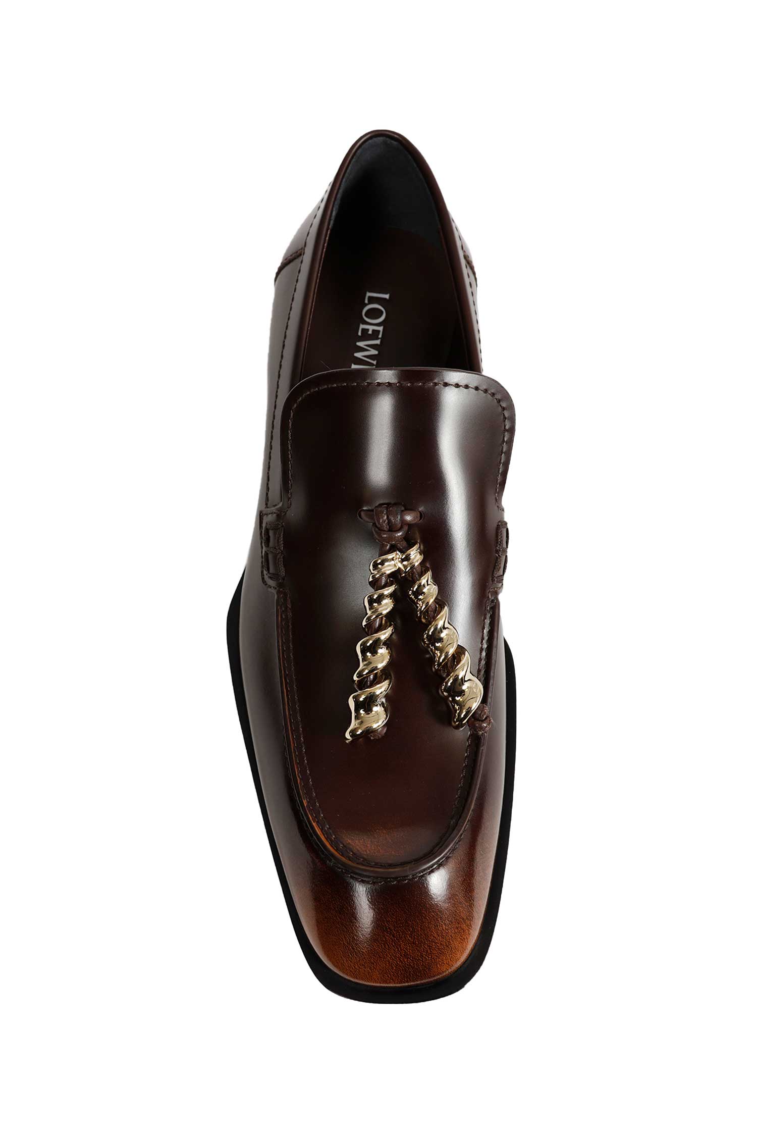 Edge Hand-brushed Leather Loafers