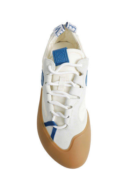 Grip Nylon And Suede Sneakers
