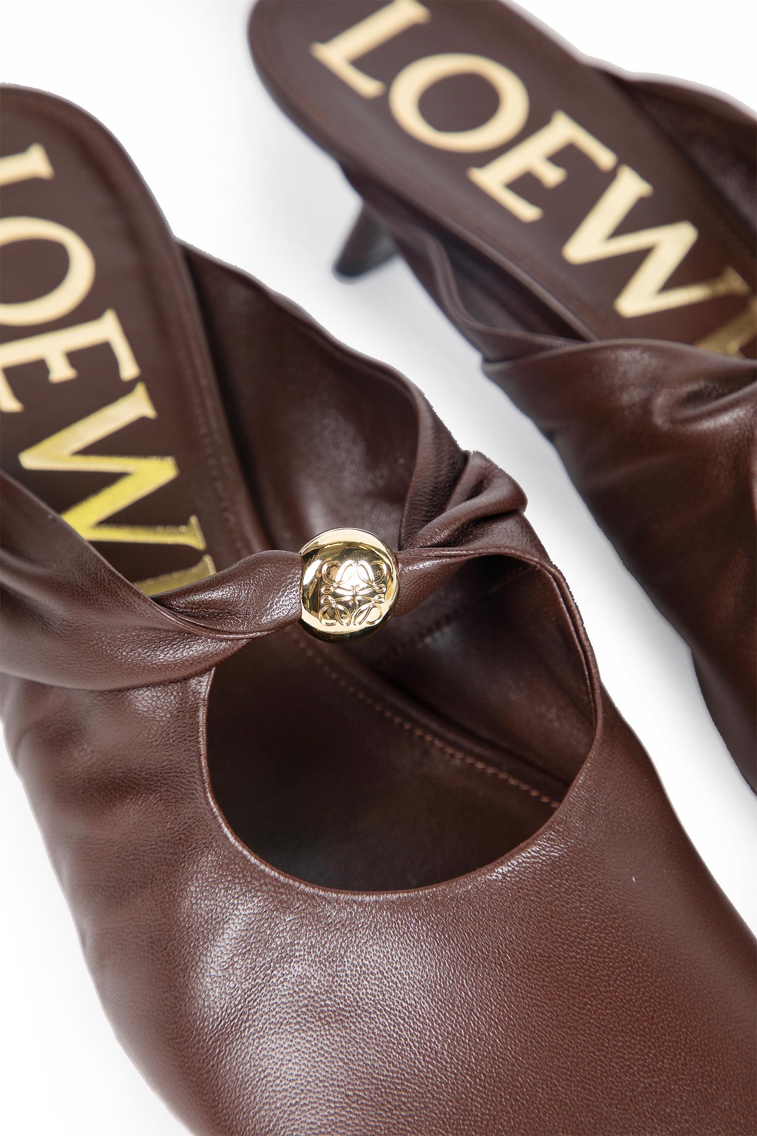 Pebble Soft Mules in Nappa Lambskin