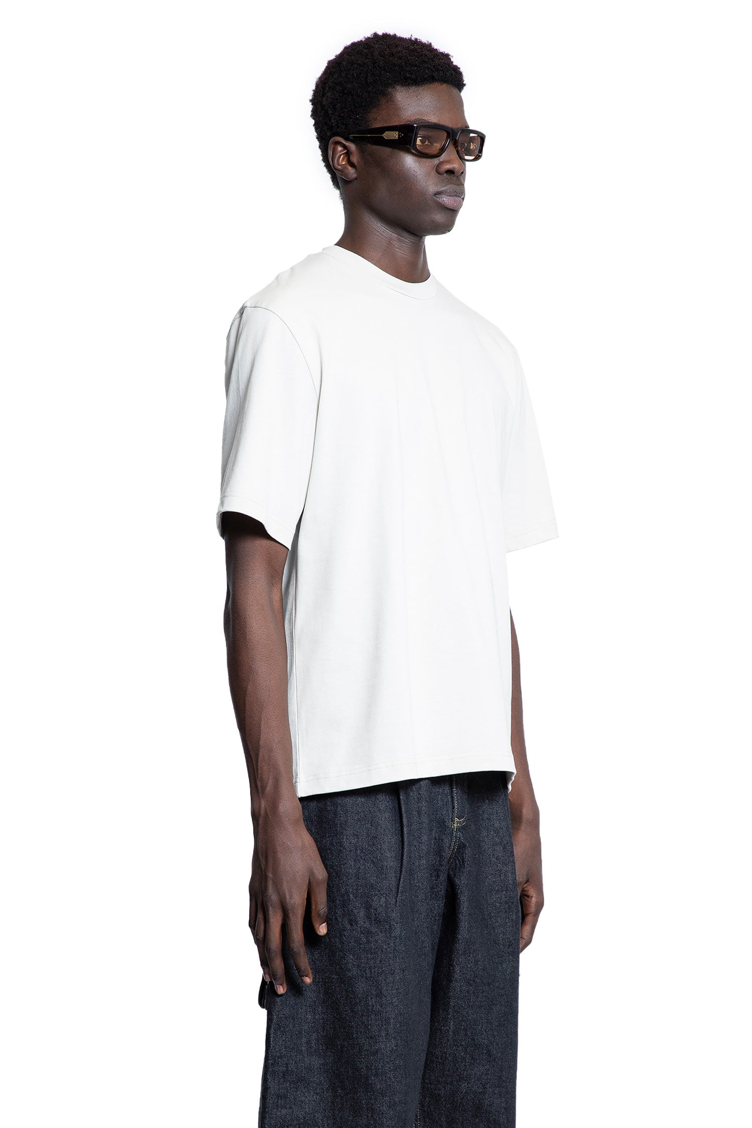 STUDIO NICHOLSON MAN OFF-WHITE T-SHIRTS & TANK TOPS