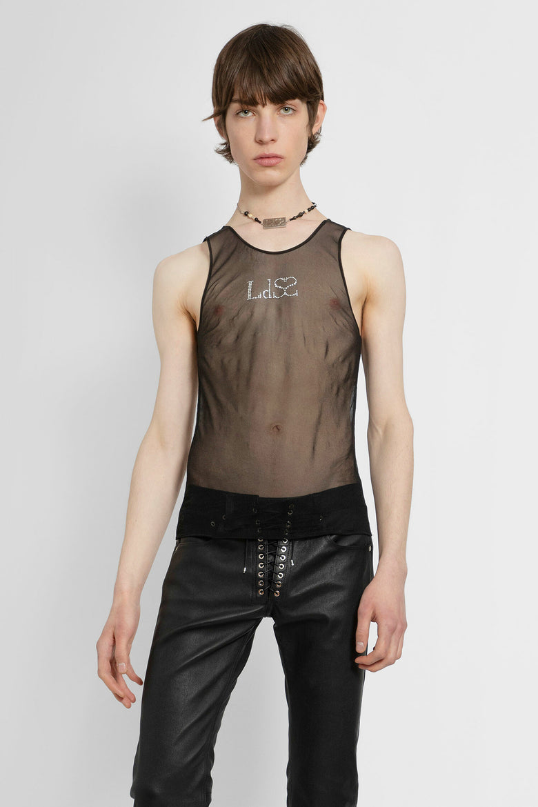 LUDOVIC DE SAINT SERNIN New Crystal Logo Tank Top man